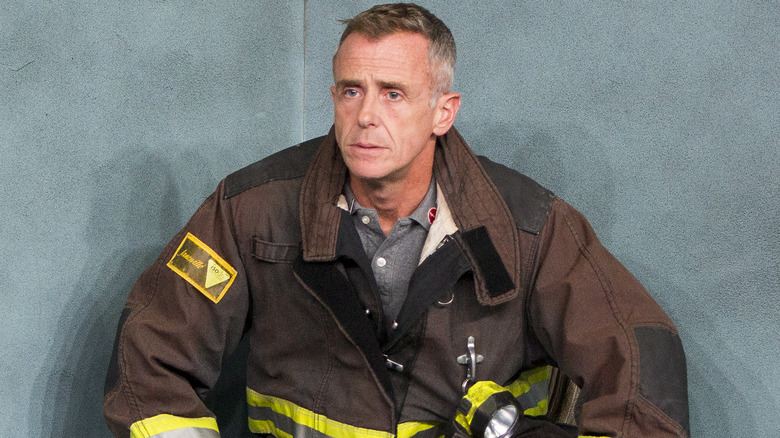 David Eigenberg habillé en pompier