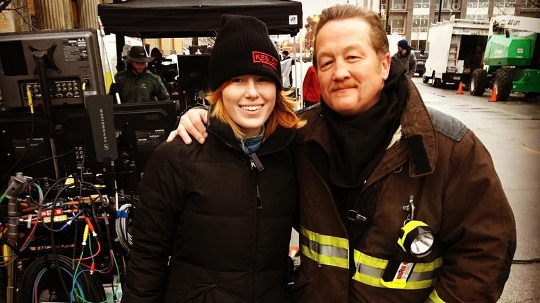 Christian Stolte avec les bras autour de Corinne Stolte