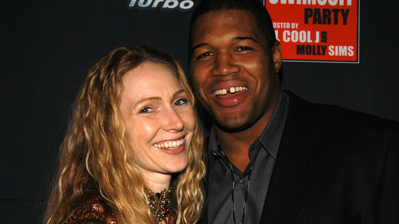 Michael Strahan et Jean Muggli souriants