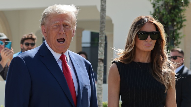 Donald et Melania Trump lors d'un événement