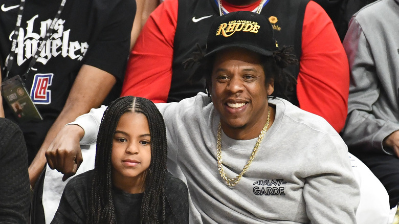 Jay-Z et Blue Ivy posent ensemble