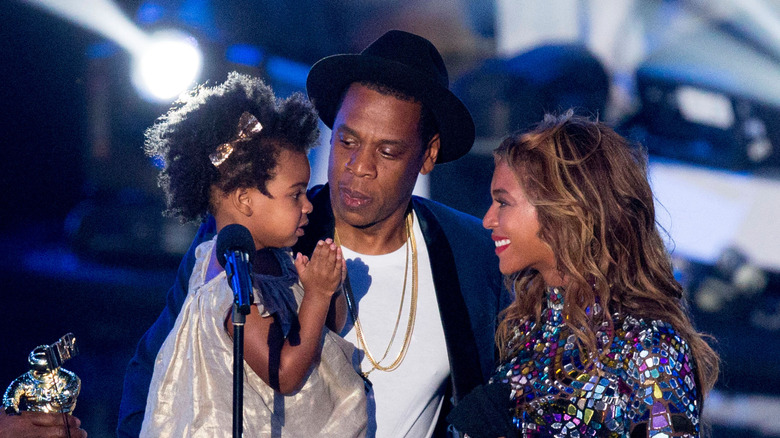 Jay-Z, Beyoncé et Blue Ivy posent ensemble