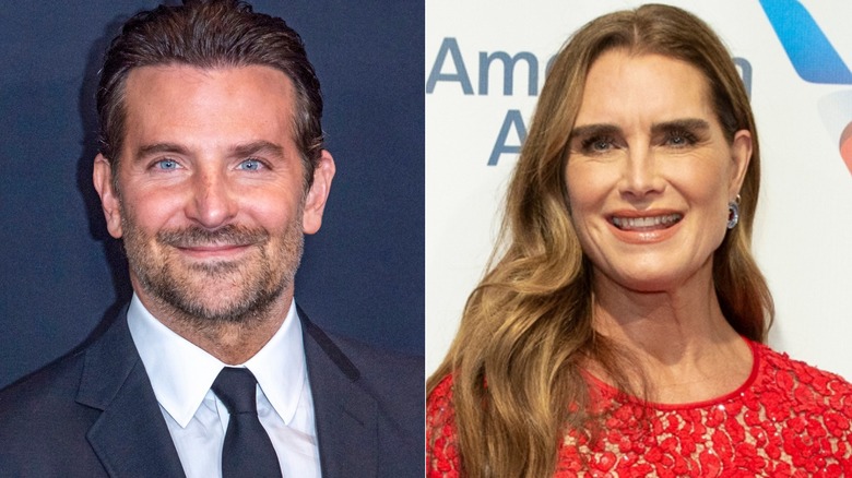 Bradley Cooper; Brooke Shields pose