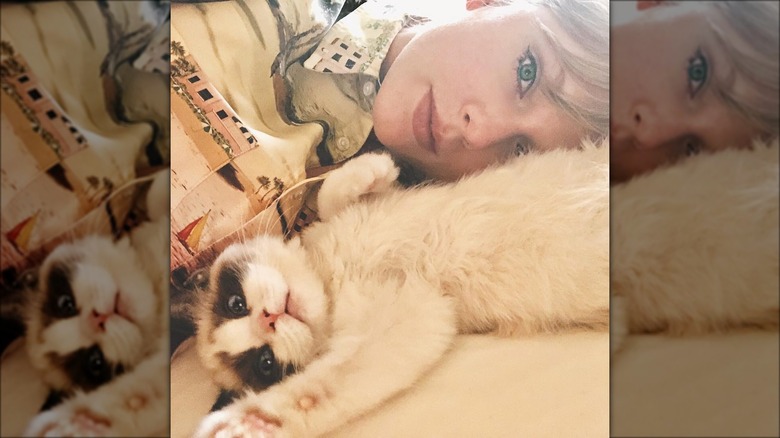 Taylor Swift avec son chat 