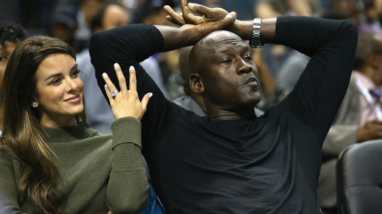  Yvette Prieto et Michael Jordan lors d'un match