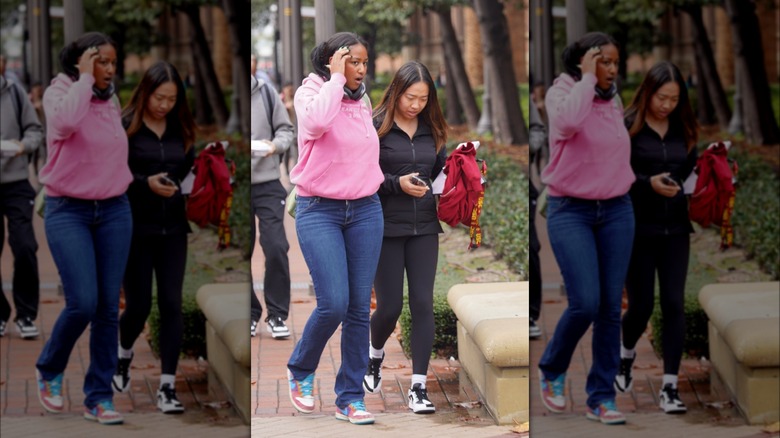 Sasha Obama sur le campus de l'USC College