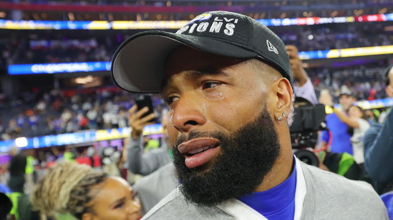 Odell Beckham Jr. pleure au Super Bowl