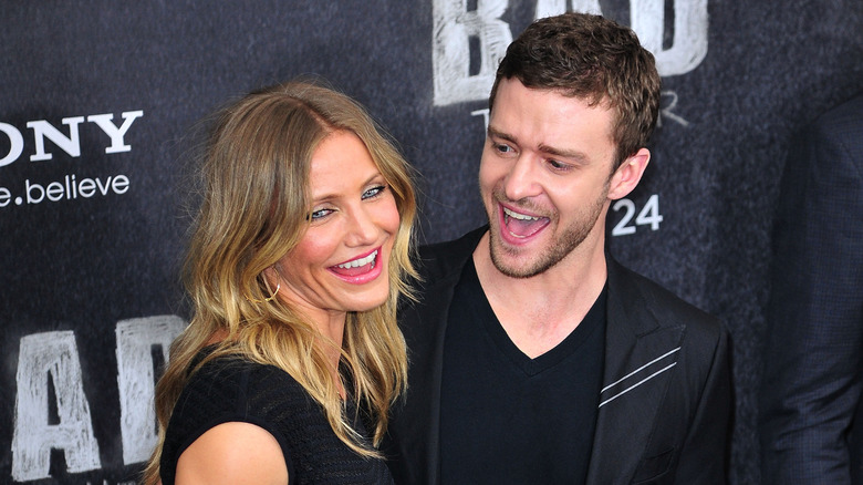 Cameron Diaz et Justin Timberlake rient