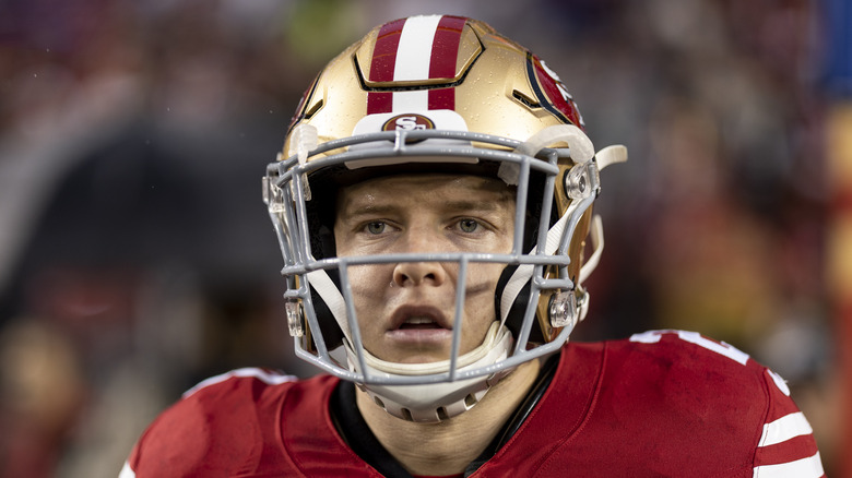 Casque de football Christian McCaffrey 49ers