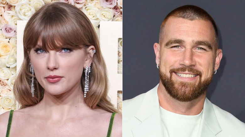 Taylor Swift et Travis Kelce côte à côte