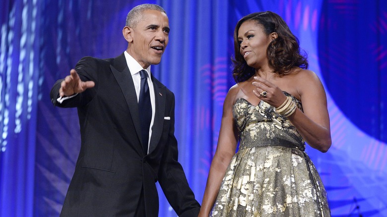 Barack et Michelle Obama lors d'un événement en 2016