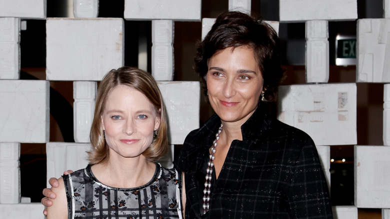 Jodie Foster pose avec Alexandra Hedison