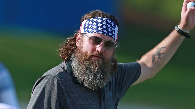 Willie Robertson sur un terrain de golf