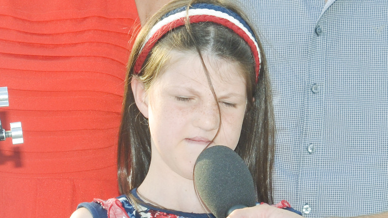 Mia Robertson en conférence de presse