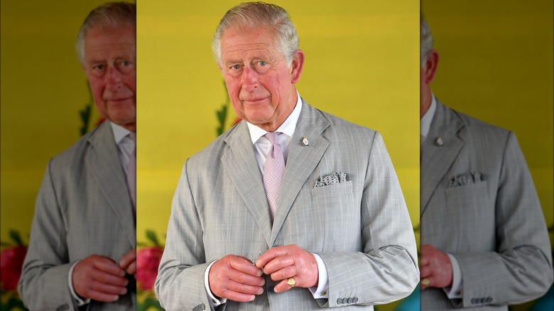 Le prince Charles posant
