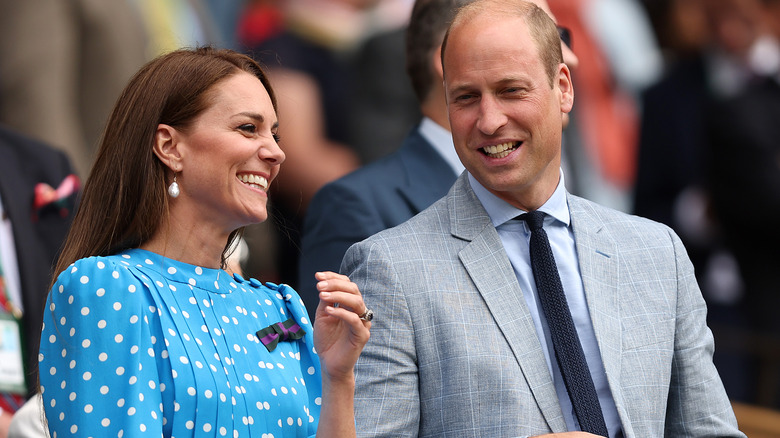 Kate Middleton et le prince William souriants