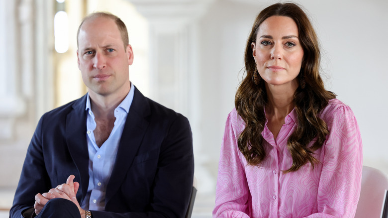 Le prince William et Kate Middleton posent