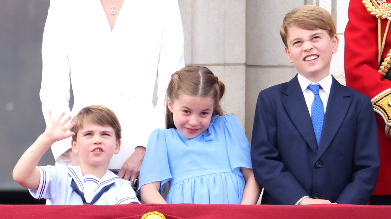 Prince George, la princesse Charlotte et le prince Louis