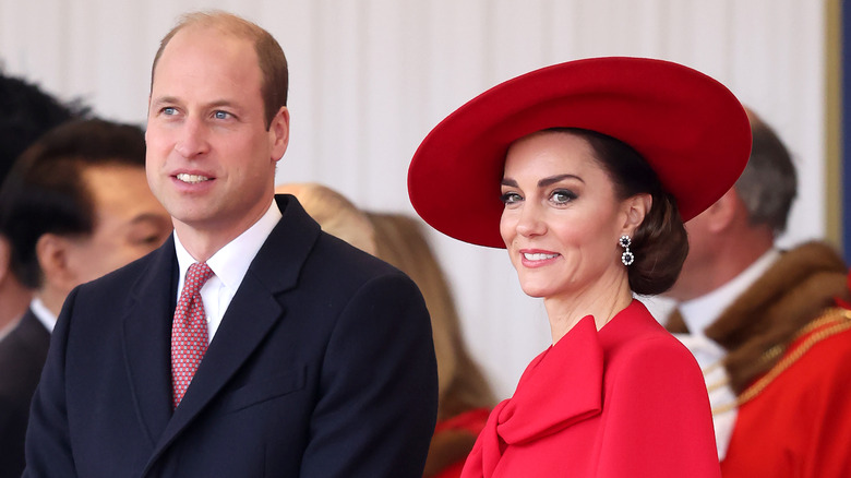 Le prince William et Kate Middleton souriants