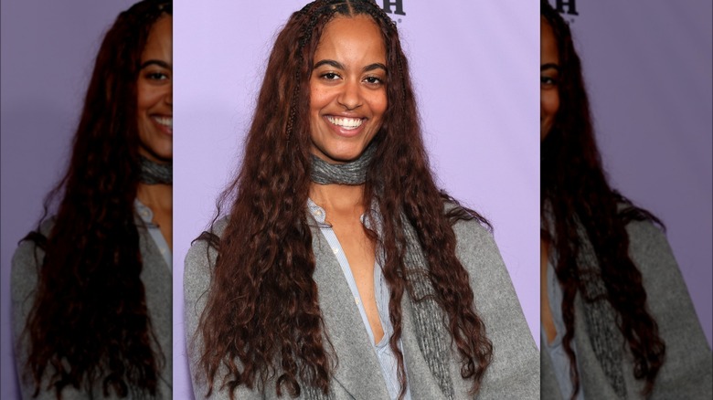 Malia Obama sur un tapis rouge 