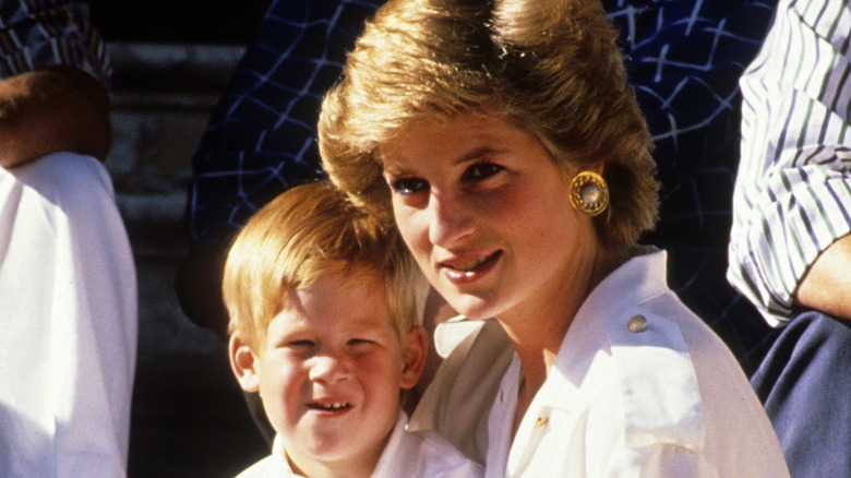 Le prince Harry et la princesse Diana