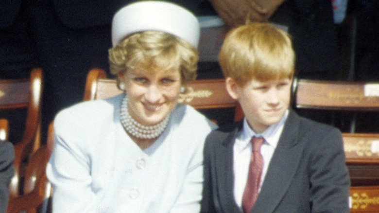 La princesse Diana et le prince Harry