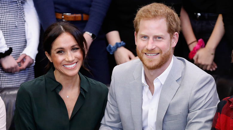 Meghan Markle et le prince Harry souriants