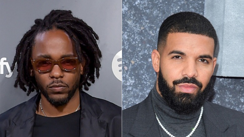 Kendrick Lamar et Drake côte à côte