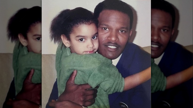 Jamie Foxx pose avec sa fille Corinne