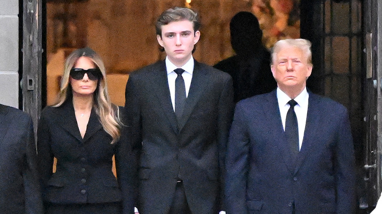 Barron Trump avec ses parents