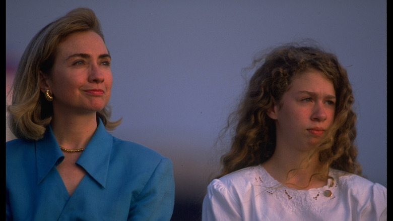 Hillary et Chelsea Clinton dans les années 90