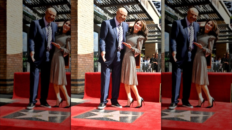 Le Dr Phil et Robin McGraw à la cérémonie du Hollywood Walk of Fame