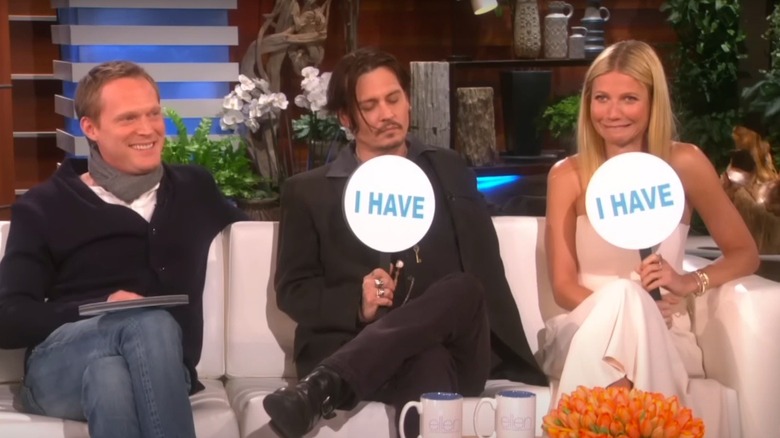 Paul Bettany, Johnny Depp et Gwyneth Paltrow dans The Ellen DeGeneres Show 