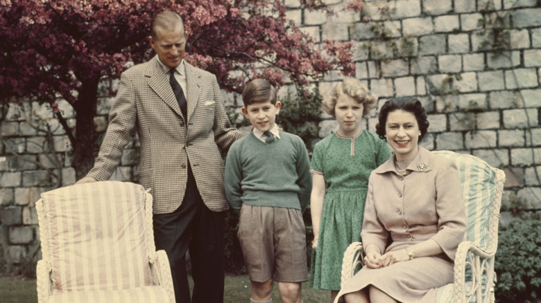 La reine Elizabeth et sa famille