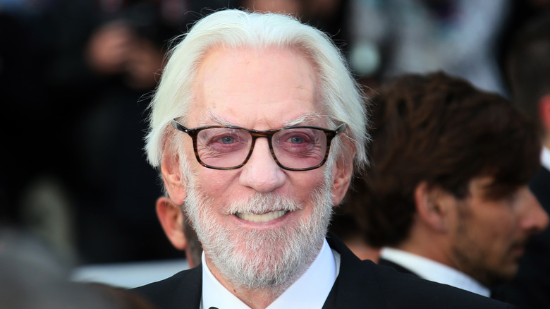 Donald Sutherland souriant