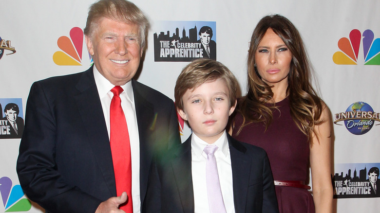 Donald Trump, Barron Trump et Melania Trump