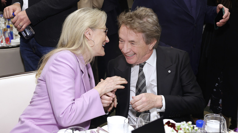 Meryl Streep Martin Short en train de rire