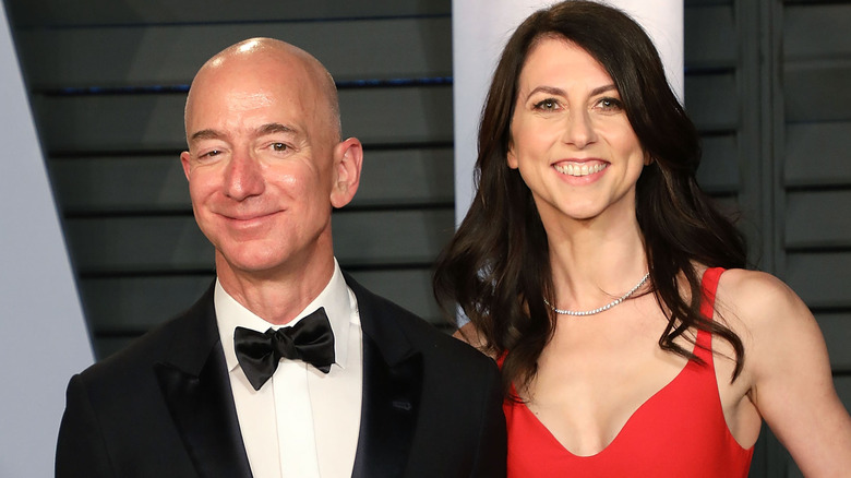 Jeff Bezos et MacKenzie Bezos sur le tapis rouge