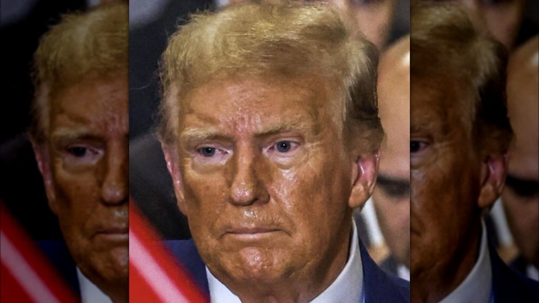 Donald Trump a l'air trop bronzé