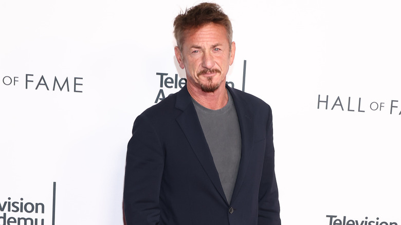 Sean Penn en noir et gris