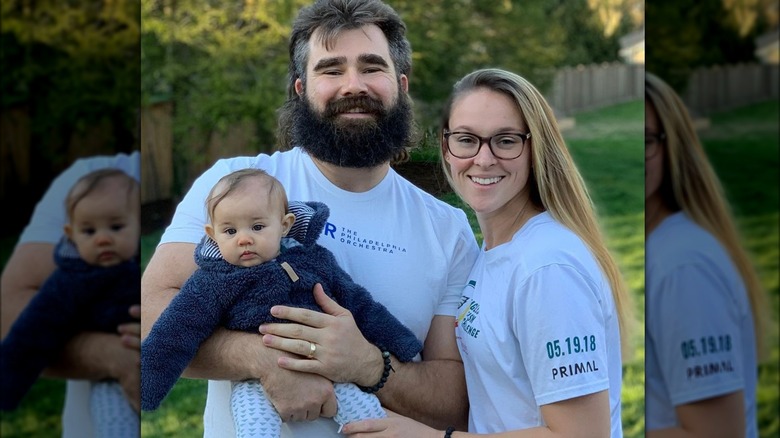 Jason et Kylie Kelce avec bébé