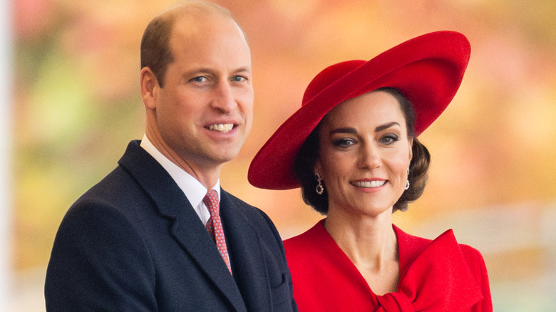 Le prince William et Kate Middleton posent