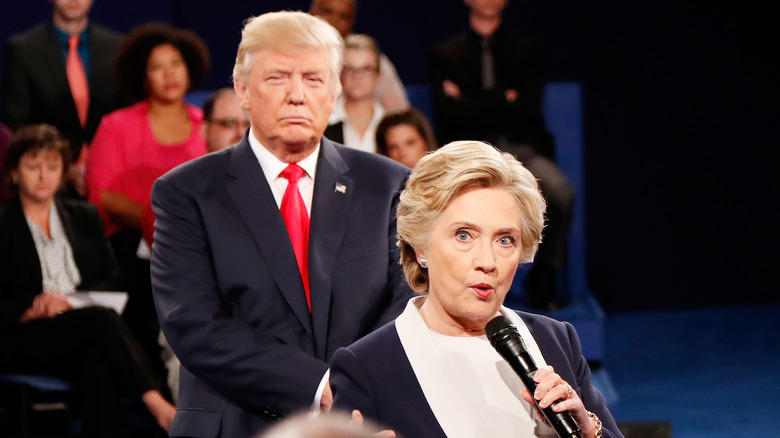 Donald Trump et Hillary Clinton en débat