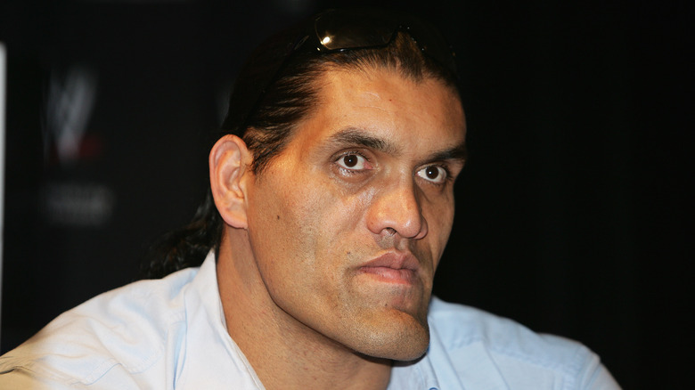 The Great Khali participe à une séance photo de WWE Smackdown