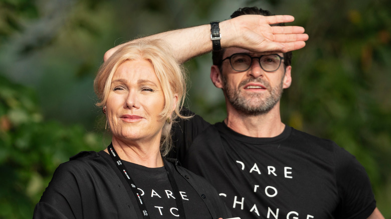 Hugh Jackman et Deborra-Lee Furness à Central Park