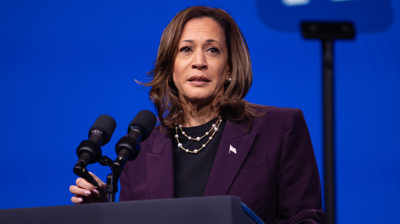 Kamala Harris à la tribune