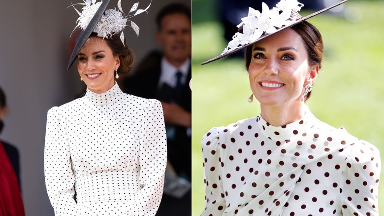 Kate Middleton porte des robes à pois en 2023 et 2022