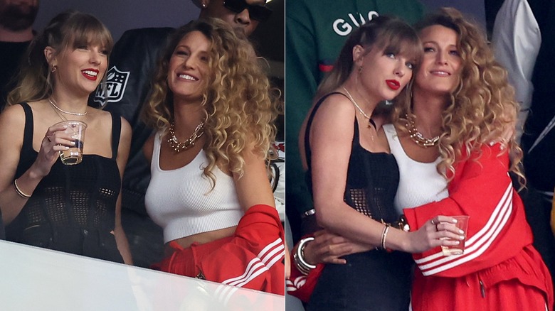 Blake Lively et Taylor Swift rient au Super Bowl