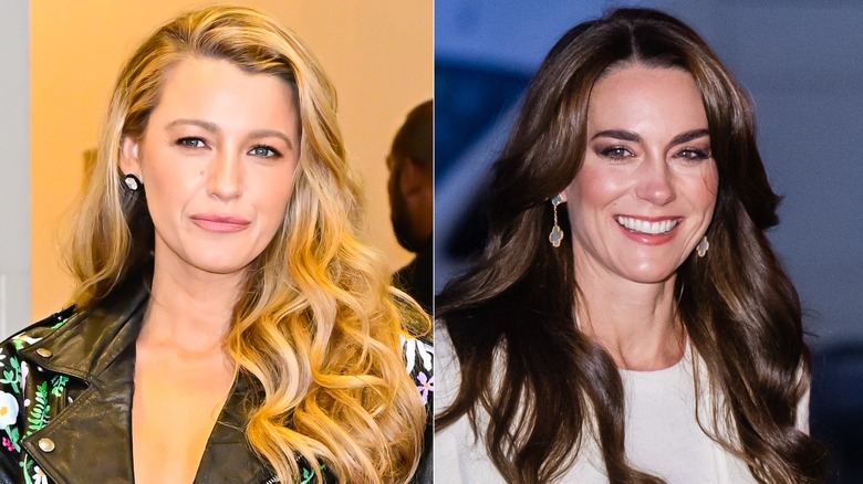 Blake Lively souriante et Kate Middleton souriante