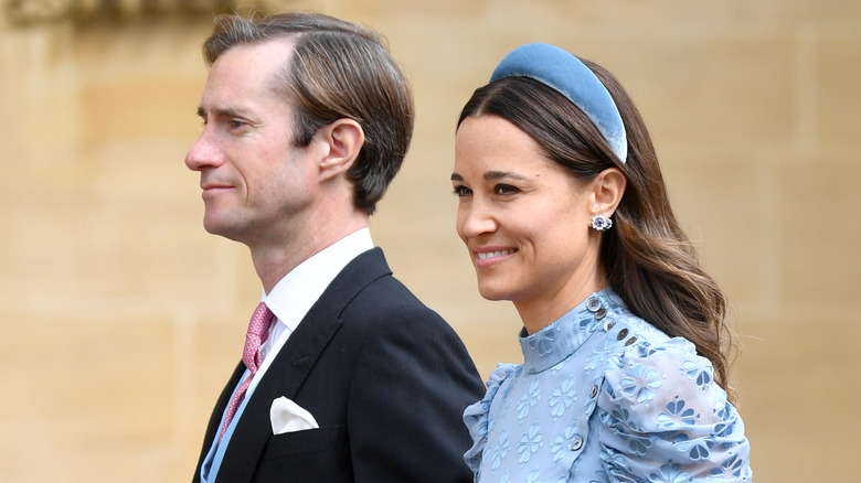 Pippa Middleton et James Matthews souriants